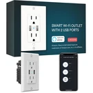 Smart In Wall Outlet, Standard Electrical Outlets With 2 Usb Ports & Plugs, Wo. Fixed Price $50.99.