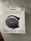 Ihome Flow Outdoor Smart Plug With Dual Sockets, Weatherproof IPX3 Wifi. Fixed Price $7.99.
