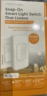 Switchmate RSM001W Snap-on Instant Smart Rocker Light Built Voice Cont. Fixed Price $8.99.