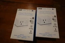 Feit Electric Wifi Smart Plugs Works W/alexa & Google Holiday Lighting -2 Set. Fixed Price $28.00.