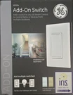 Ge 12723 Z-wave Smart Add-on Wall Light Switch, White Decorator/rocker. Fixed Price $20.99.