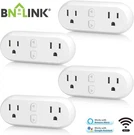 Hbn 4 Pack Wifi Smart Dual Socket Plugs Works With Alexa & Google Home 15A. Fixed Price $32.99.