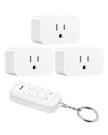 Dewenwils Wireless Remote Outlets, Plug & Play, 3 Independent Controls, Compact. Fixed Price $16.99.