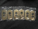 Gatco Heavy Brass Wall Outlet Plate Group 6 Old Stock Italy. Fixed Price $24.50.