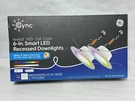 Ge Cync Full Color 6-IN Smart Led Recessed Downlights 1150 Lumes (2 Fixtrs) New. Fixed Price $30.00.