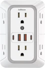 Usb Wall Charger, Surge Protector, Powrui 6-OUTLET Extender With 2 Charging. Fixed Price $22.99.