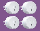 Intertek 4-PACK Smart Plug Wifi Outlet With Timer & Alexa Compatibility. Fixed Price $20.00.