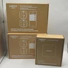 Wemo Wi-fi Smart Plug 2-PACKS F7C029 With Bridge Apple Homekit F7C074. Fixed Price $54.95.
