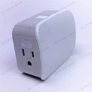 White Ge Plug-in Z-wave Smart Switch Two Light Schedule Model ZW4103. Fixed Price $14.99.
