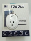 Smart Plug Compatible With Amazon Alexa - By Toggle. Fixed Price $12.00.