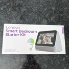 Lenovo Smart Clock 2 Heather Grey & Bulb, Google Assistant. Fixed Price $60.00.