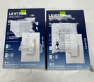 2PK Leviton Decora 600W SINGLE-POLE/3-WAY Rocker Slide Dimmer,white. Fixed Price $29.99.