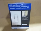 Eaton WFD30-C2-SP-L Wi-fi Smart Dimmer 120V Led Or Cfl White New. Fixed Price $14.95.