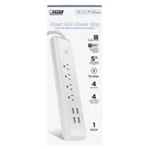 Feit Electric 5 Ft. 4 Outlets Wi-fi Power Strip With Usb White. Fixed Price $53.04.