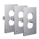1-GANG Silver Duplex Outlet Plastic Screwless Midsize Wall Plate With Nightlight. Fixed Price $37.09.