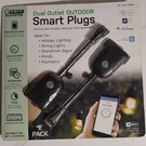 Feit Electric Outdoor Smart Wifi Plugs 2 Pack, Dual Outlet, Google Alexa Siri. Fixed Price $8.99.