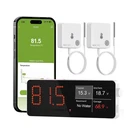 Mocreo Wifi Freezer Thermometer Alarm With Digital Monitor Hub, App And Email.... Fixed Price $87.72.