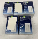 5PK Leviton Decora 600W SINGLE-POLE/3-WAY Rocker Slide Dimmer,white. Fixed Price $58.99.