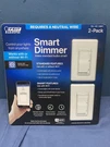 Feit Electric Wi-fi Smart Dimmer Switch Works With Google Assistant Alexa 2 Pack. Fixed Price $38.00.