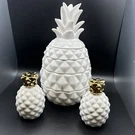World Market Ceramic Pineapple Measuring Cup Stack And Salt Pepper Shakers. Fixed Price $19.99.
