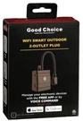 Good Choice Wi-fi Smart Outdoor 2-OUTLET Plug No Hub Required Apple/google Nib. Fixed Price $14.99.