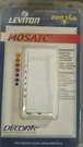 Leviton Mosaic 1000W Dimmer 220V White (20PCS). Fixed Price $59.99.