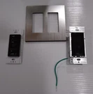 Lutron RADIORA2 RRD-10ND With RRD-P3BRL-L And Wall Plate (black Silver). Fixed Price $140.00.