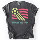 Vintage 1994 Usa World Cup Shirt Bold 90'S Colors Retro Soccer Graphic. Fixed Price $19.99.