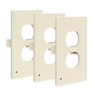 1-GANG Light Almond Duplex Outlet Plastic Screwless Midsize Wall Plate With Nigh. Fixed Price $49.99.