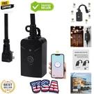 Outdoor Smart Wifi Plug Outlet, Heavy Duty Wi-fi Timer With One Grounded Outl.... Fixed Price $35.99.