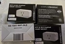 (4)SIMPLY Conserve Bluetooth Smart Socket Alexa/google SS-15A1-WIFI-BLE. Fixed Price $40.00.