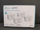Tp-link Kasa Smart Wi-fi 15A Plug Mini, 4-PACK, Model EP10P4, White New Sealed. Fixed Price $38.00.