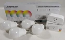 Jetstream Smart Home Starter Kit 4 Color Bulbs Plug MK619CP App Controlled. Fixed Price $35.55.