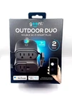 Geeni Outdoor Duo Wi-fi Smart Plug, Weatherproof, Voice Control (2 Pack). Fixed Price $35.99.