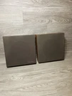 1980'S Radio Shack Wooden Wall Mount Speaker Set Model #40-219A. Fixed Price $45.00.