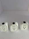3 Belkin Wemo Insight Switch Smart Wi-fi Home Remote Power Plug F7C029. Fixed Price $19.99.