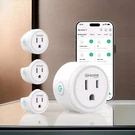 Ghome Smart Plug, Wifi Outlet App Remote Control, 2.4GHZ 4PK. Fixed Price $22.02.