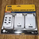 Smart Electrician 3-PACK Wireless Remote Controlled Outlet -sealed. Fixed Price $14.99.