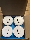 Smart Socket Wifi 4 Pack White YX-WS01 Plug Compatible Alexa Google Esicoo. Fixed Price $11.99.