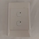 Leviton 113A00-3 2-BUTTON Wall Switch OB133-000 Schneider Faceplate Tested. Fixed Price $20.99.