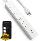Geeni Smart 4 Outlet Wall Plug 2 Usb Ports 6FT Cord Wifi Alexa. Fixed Price $44.98.