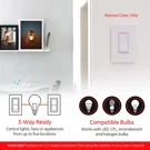 Enbrighten Zigbee In-wall Smart Switch, Quickfit Simplewire Almond By Jasco. Fixed Price $30.00.