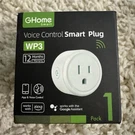 Ghome Smart WP3 Wi-fi Plug Alexa Google Voice App Control Type B 1 Outlet. Fixed Price $8.99.