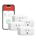 Switchbot 4PK Smart Plug Mini, 15A Energy Monitoring Wifi & Bluetooth Outlet New. Fixed Price $44.50.