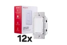Lot Of 12 New Honeywell Z-wave In-wall Smart Dimmer Switch White Light Wireless. Fixed Price $250.00.