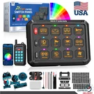 Mictuning 12 Gang Wireless Switch Panel W/ Smart App Remote Control For Vehicle. Fixed Price $148.49.