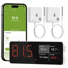 Mocreo Wifi Freezer Thermometer Alarm With Digital Monitor Hub, App And Email.... Fixed Price $93.89.